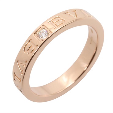BVLGARI B.zero1 1PD Diamond Ring 18KRG Pink Rose Gold Used Women US size #7.75