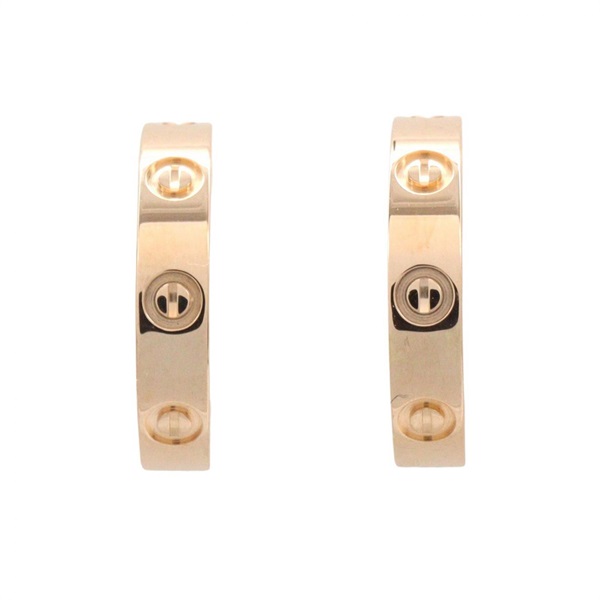 CARTIER Behemoth Love Small Pierced earrings 18KRG Pink Rose Gold Used