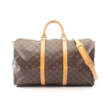 LOUIS VUITTON Keepall Bandouliere 50 travel hand bag M41416 Monogram leather