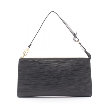 LOUIS VUITTON Pochettes Accessories Handbag M52942 Epi leather Black Used Women
