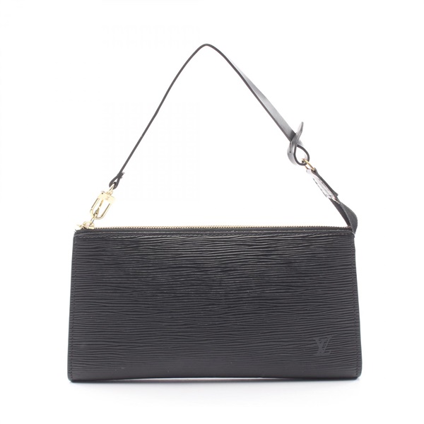 LOUIS VUITTON Pochettes Accessories Handbag M52942 Epi leather Black Used Women