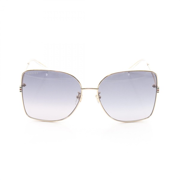 GUCCI Square Sunglasses Eyewear GG1282SA002 Gold Plated NEW Women GG