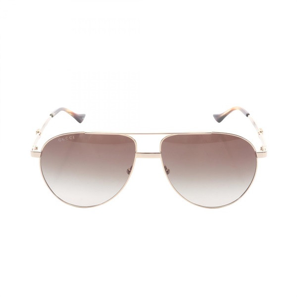 GUCCI Sunglasses Eyewear GG1440S004 Gold Plated Plastic Gold Brown NEW unisex