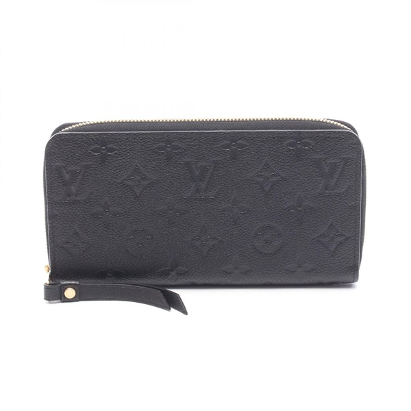 LOUIS VUITTON Zippy around long wallet M61864 Monogram empreinte leather Black