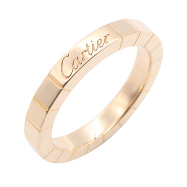 CARTIER Lanieres Ring 18KPG Rose Gold Used women US size 4.75 #49