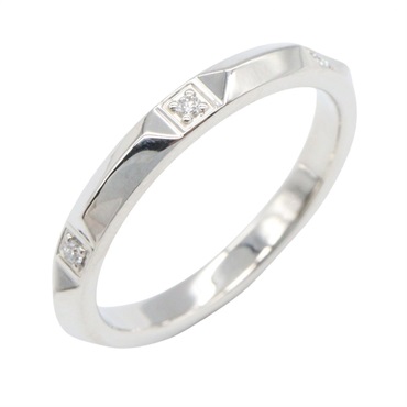 TIFFANY＆CO Trueband Diamond Ring Pt950 Platinum Used Women US Size 6.5