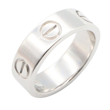 CARTIER Love Ring 18KWG White Gold Used unisex US size #48