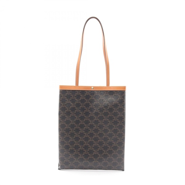 CELINE Medium Flat Shopper Triomphe Shoulder Tote Bag 123832O9003MI canvas NEW