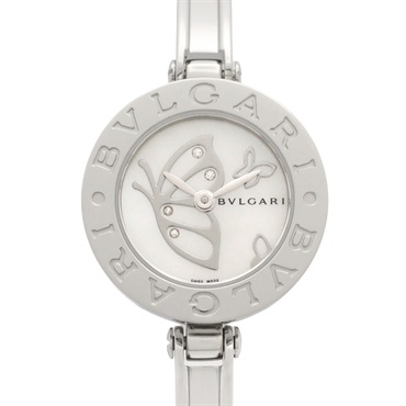 BVLGARI B-zero1 butterfly Wrist Watch BZ22S Quartz SS Diamond Used Women shell