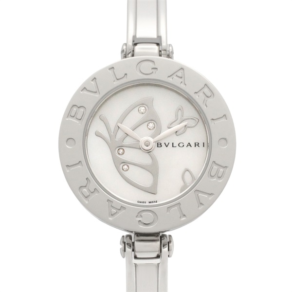 BVLGARI B-zero1 butterfly Wrist Watch BZ22S Quartz SS Diamond Used Women shell