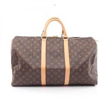 LOUIS VUITTON Keepall 50 Duffel Travel Weekender Bag M41426 Monogram Canvas Used