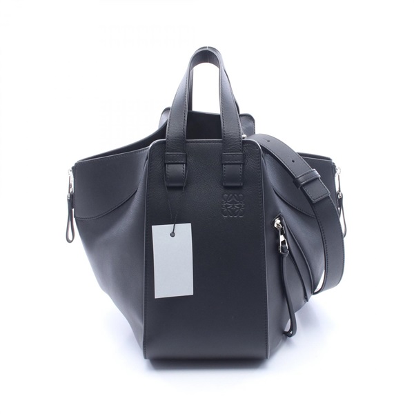 LOEWE HAMMOCK SMALL Shoulder Handbag 387.30.S351100 leather Black NEW Women