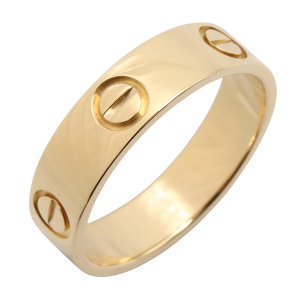 CARTIER Love Ring 18KYG Yellow Gold Used Women US size #7.5 #56