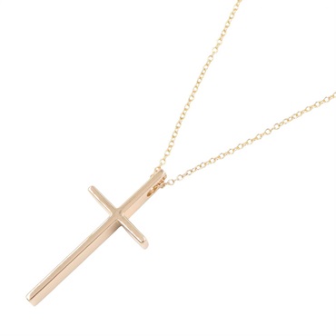 TIFFANY＆CO Cross Necklace Pendant 18KRG Pink Rose Gold Used