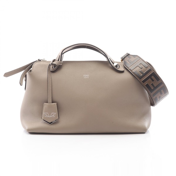FENDI BY THE WAY MEDIUM Shoulder Handbag 8BL124 leather Beige Used Women