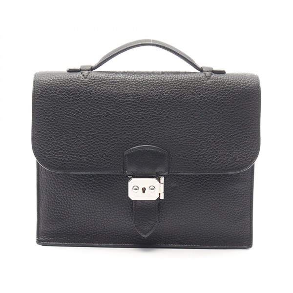 HERMES Sac a depeche 27 Business bag N briefcase 043856CK Taurillon Clemence SHW