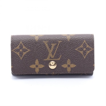 LOUIS VUITTON Multi-cles 4 key holder case M69517 Monogram Brown Used Women