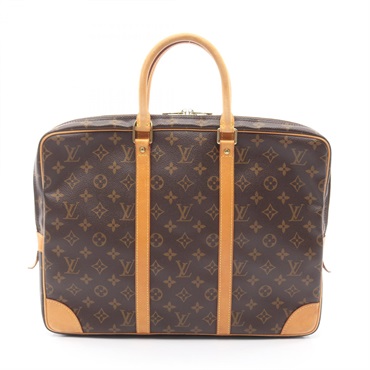 LOUIS VUITTON Porte Document Voyage Briefcase Business Bag M40226 Monogram Used