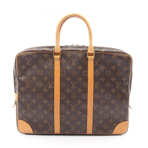 LOUIS VUITTON Porte Document Voyage Briefcase Business Bag M40226 Monogram Used