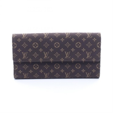 LOUIS VUITTON Portefeuille Sarah Bifold wallet purse M95234 Monogram mini Lin