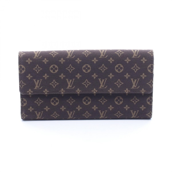 LOUIS VUITTON Portefeuille Sarah Bifold wallet purse M95234 Monogram mini Lin