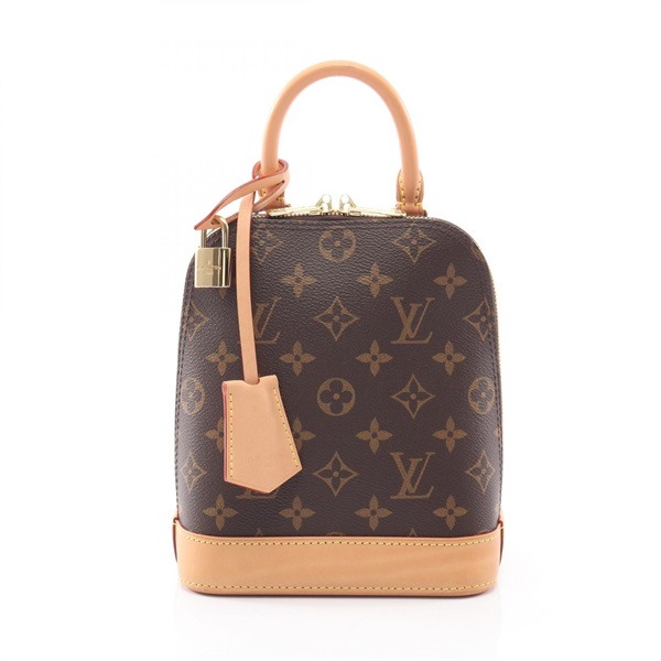 LOUIS VUITTON Alma Backpack M47132 Monogram canvas leather Brown Used Women LV