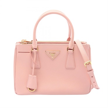 PRADA SAFFIANO LUX Galleria shoulder crossbody Handbag BN2316 leather Pink Used