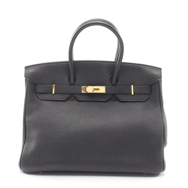 HERMES Birkin 35 Handbag Togo leather Black GHW Used Women O