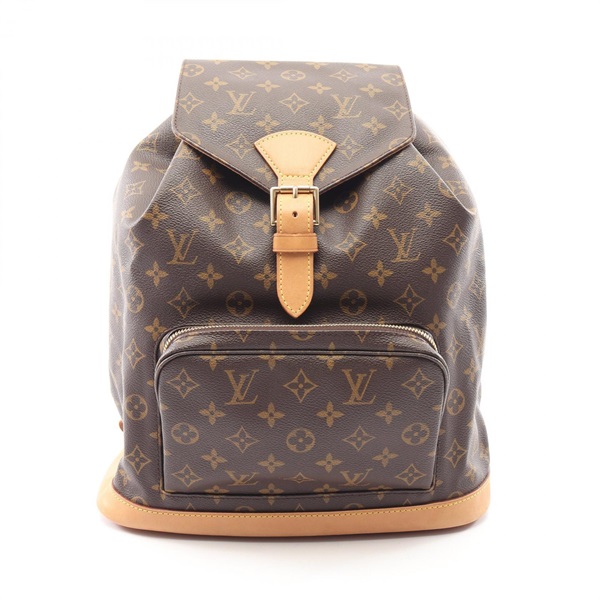 LOUIS VUITTON Montsouris GM Rucksack Backpack M51135 Monogram canvas Used Women