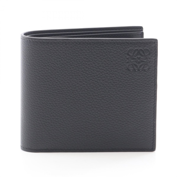 LOEWE Bi-fold Coin Wallet Purse C660501X031100 leather Black NEW unisex