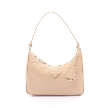 PRADA Re-Edition 2005 Re-Nylon mini Handbag 1N204XR064F0Y8C leather Beige NEW