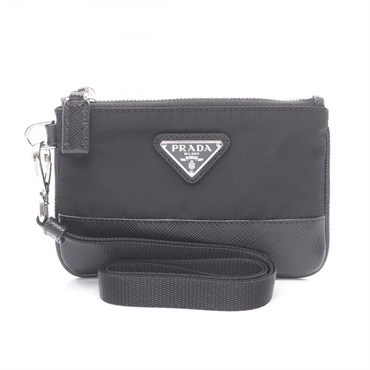 PRADA TESSUTO＋SAFFIANO coin purse wallet 2MR0412DMHF0002 Nylon leather Black