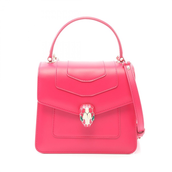 BVLGARI Serpenti Forever shoulder crossbody Handbag 290569 leather Pink Used