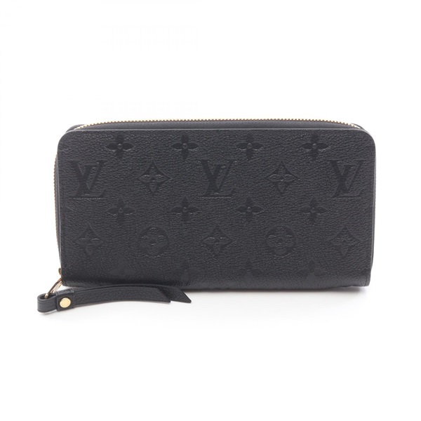 LOUIS VUITTON Zippy around long wallet M61864 Monogram empreinte Black used LV