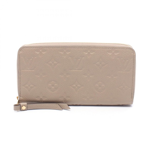 LOUIS VUITTON Zippy Wallet M69034 Monogram empreinte Tourterelle leather Beige