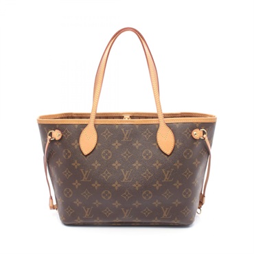 LOUIS VUITTON Neverfull PM Shoulder Tote Bag M40155 Monogram canvas Brown Used