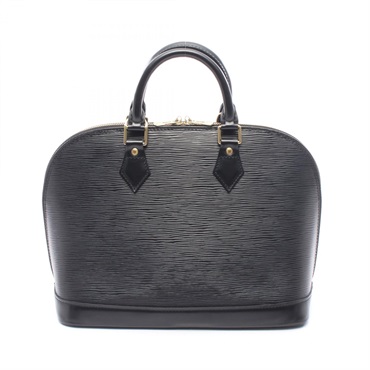 LOUIS VUITTON Alma Handbag M52142 Epi leather Black Used Women LV