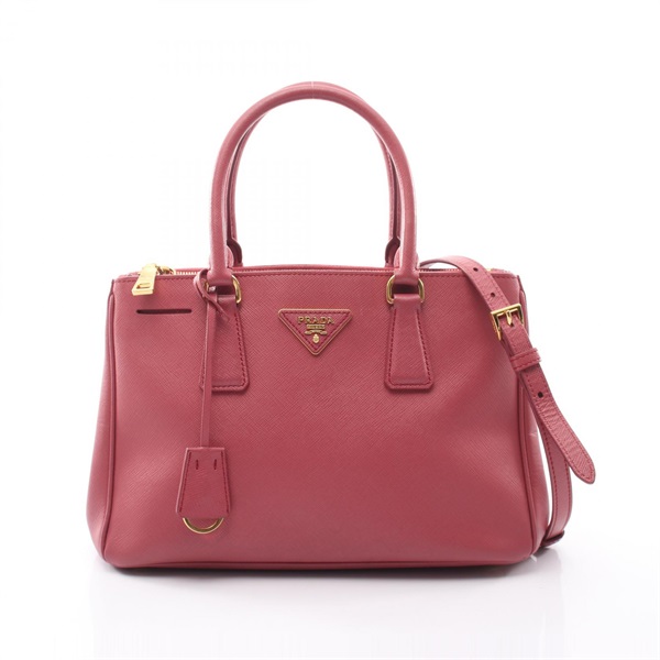 PRADA Galleria Shoulder Tote Handbag Saffiano leather Pink Used Women