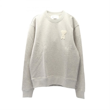 AMI logo sweat USW787.730A161S cotton Gray #S NEW unisex