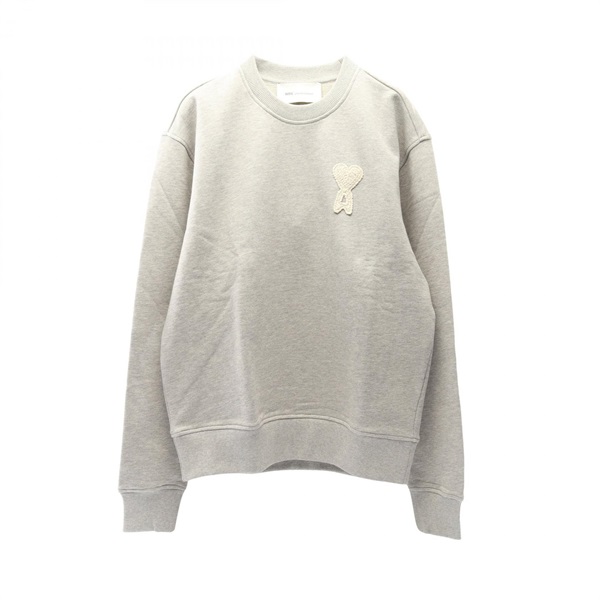 AMI logo sweat USW787.730A161S cotton Gray #S NEW unisex