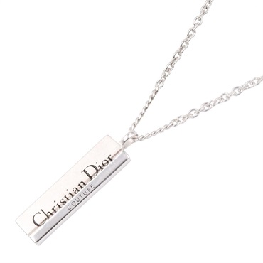 Dior Logo Necklace Pendant Silver925 SHW NEW unisex