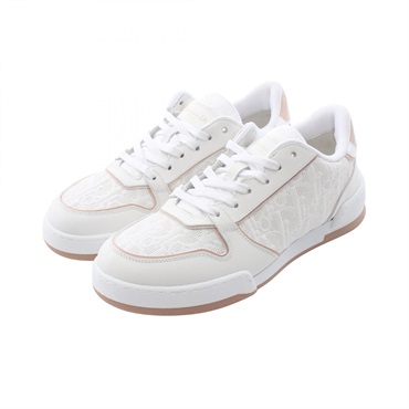 Dior Dior One Oblique Sneakers Shoes leather White Pink Used Women size 37