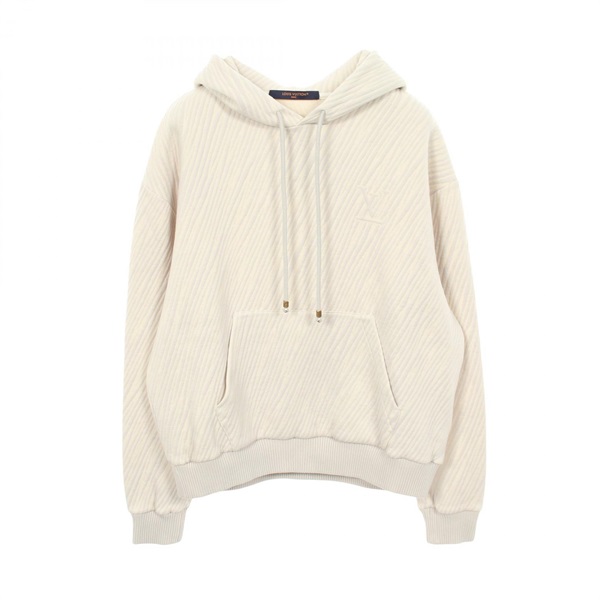 LOUIS VUITTON Epi Jacquard Jersey Hoodie Sweatshirt cotton Beige Used size M LV