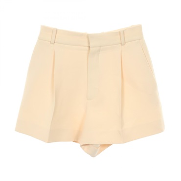 Christian Dior Short Pants 051P48A1166 wool silk Beige Used Women #F34