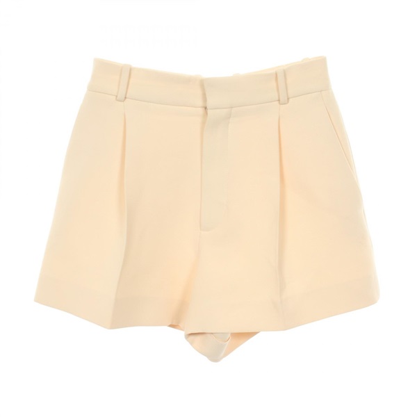 Christian Dior Short Pants 051P48A1166 wool silk Beige Used Women #F34