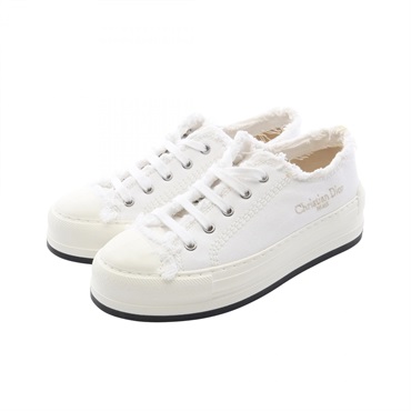 Christian Dior WALK'N'DIOR sneakers canvas White #37 Used Women