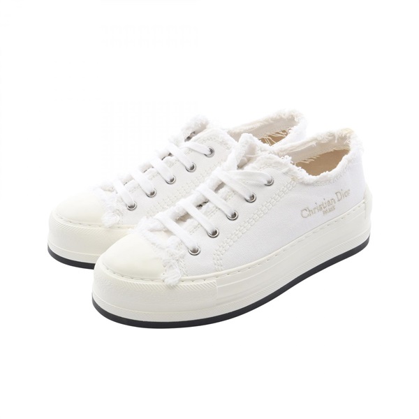 Christian Dior WALK'N'DIOR sneakers canvas White #37 Used Women