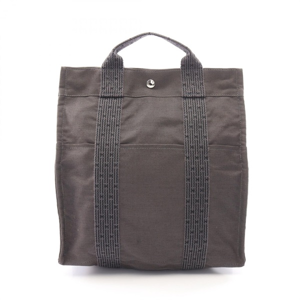 HERMES Herline Ad MM Rucksack Backpack canvas Gray Used unisex SHW