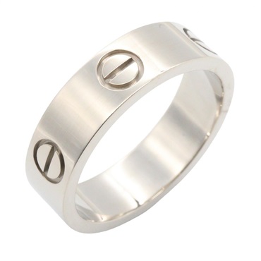 CARTIER Love Ring 18KWG White Gold Used unisex US size 7.25 #56