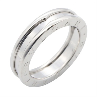 BVLGARI B-zero1 Ring 1 band 18KWG White Gold Used unisex US size 6.5 #53
